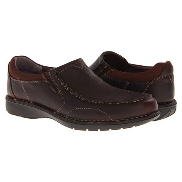 Clarks Sektor Slip Brown - | Discount Clarks Men's Shoes & More - Shoolu.com |
