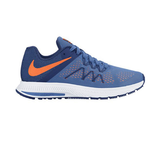 nike zoom winflo 3 blue running shoes