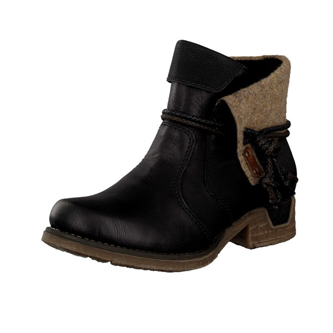 maksimum dinosaurus Kortfattet Rieker Women's Fee 93 Boot - Black | Discount Rieker Ladies Boots & More -  Shoolu.com | Shoolu.com