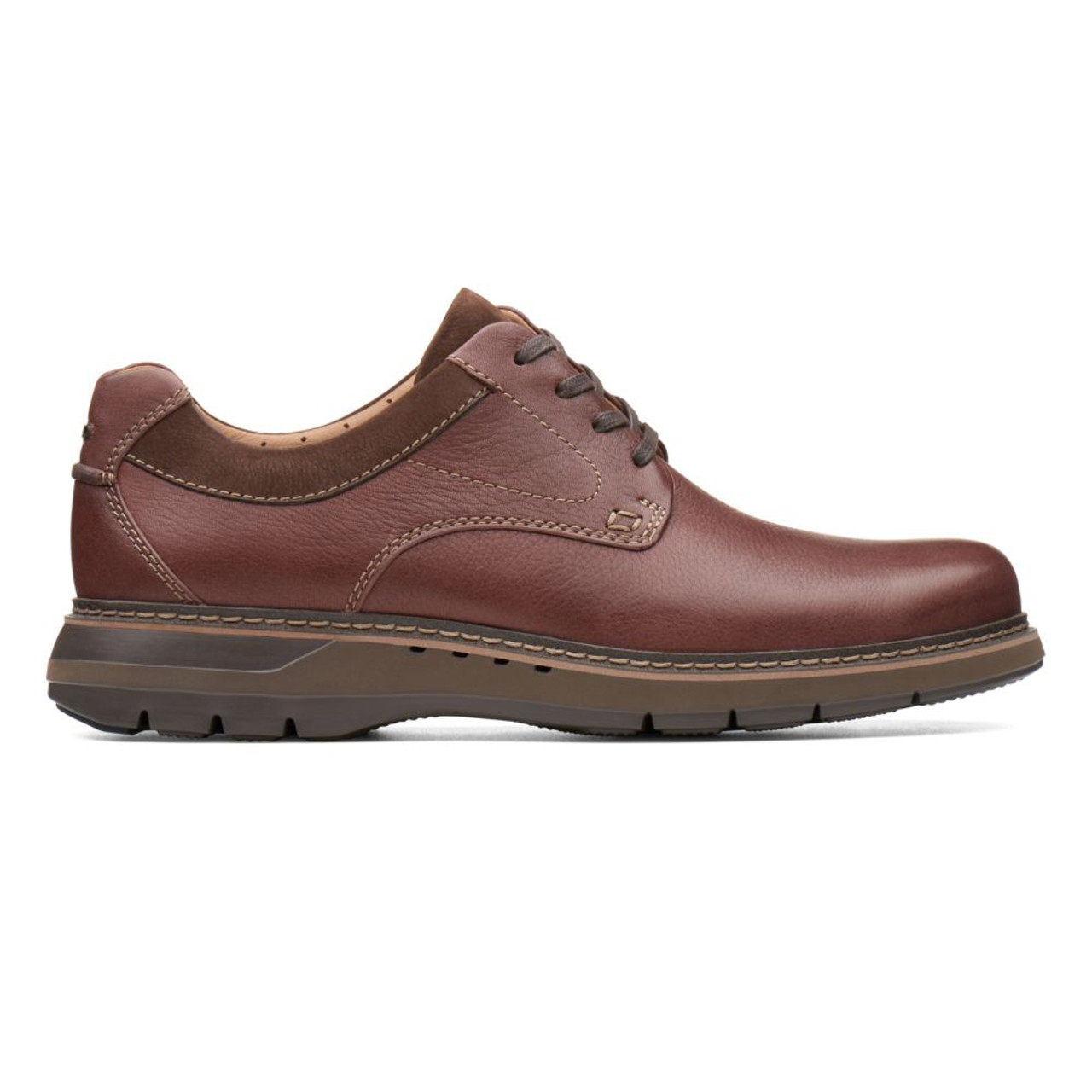 clarks mahogany leather