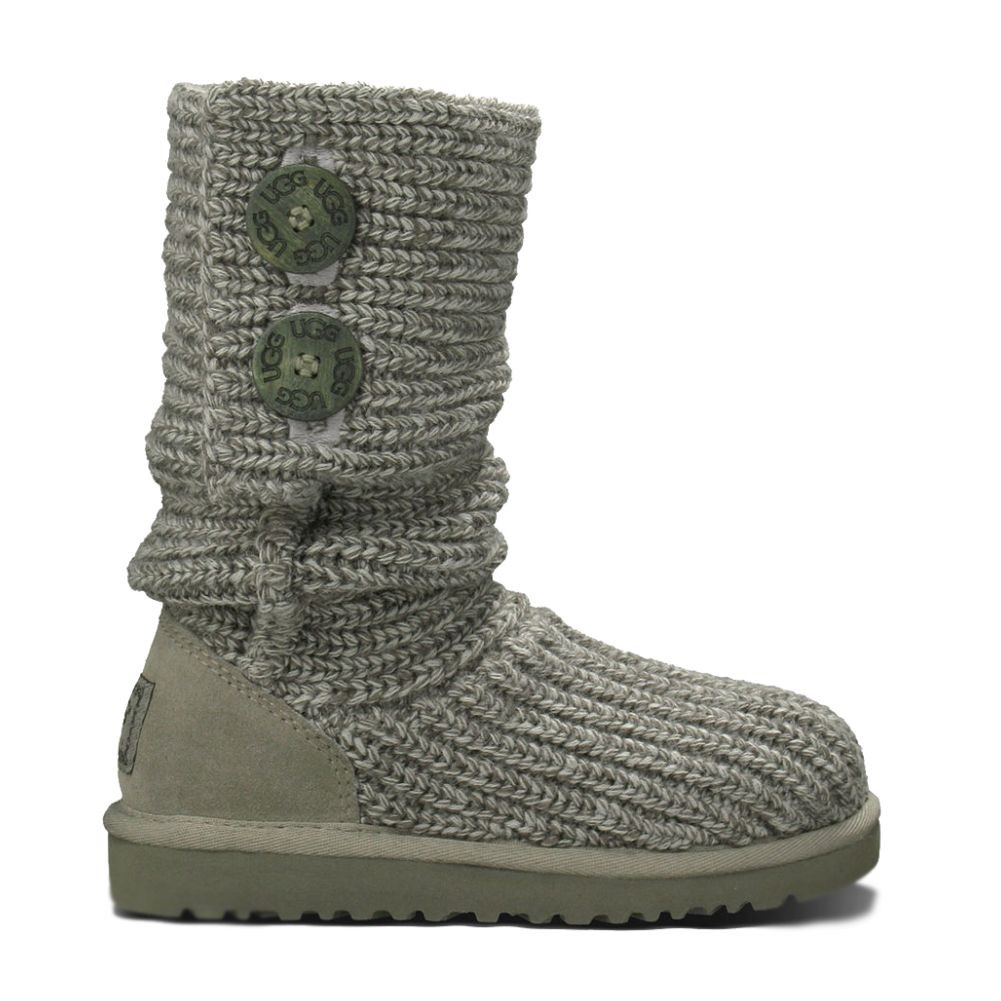 Ugg Girls Knit Boots New UGG Kids Cardy Knit Boot Grey Baby Girls