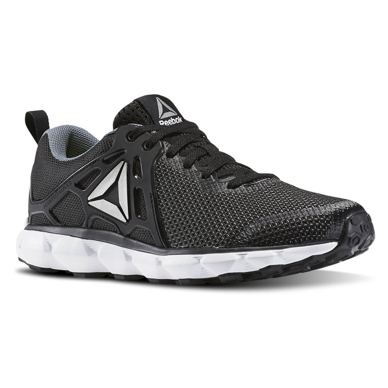 Reebok Women s Hexaffect Run 5.0 Running Shoe Black Asteroid Dust White