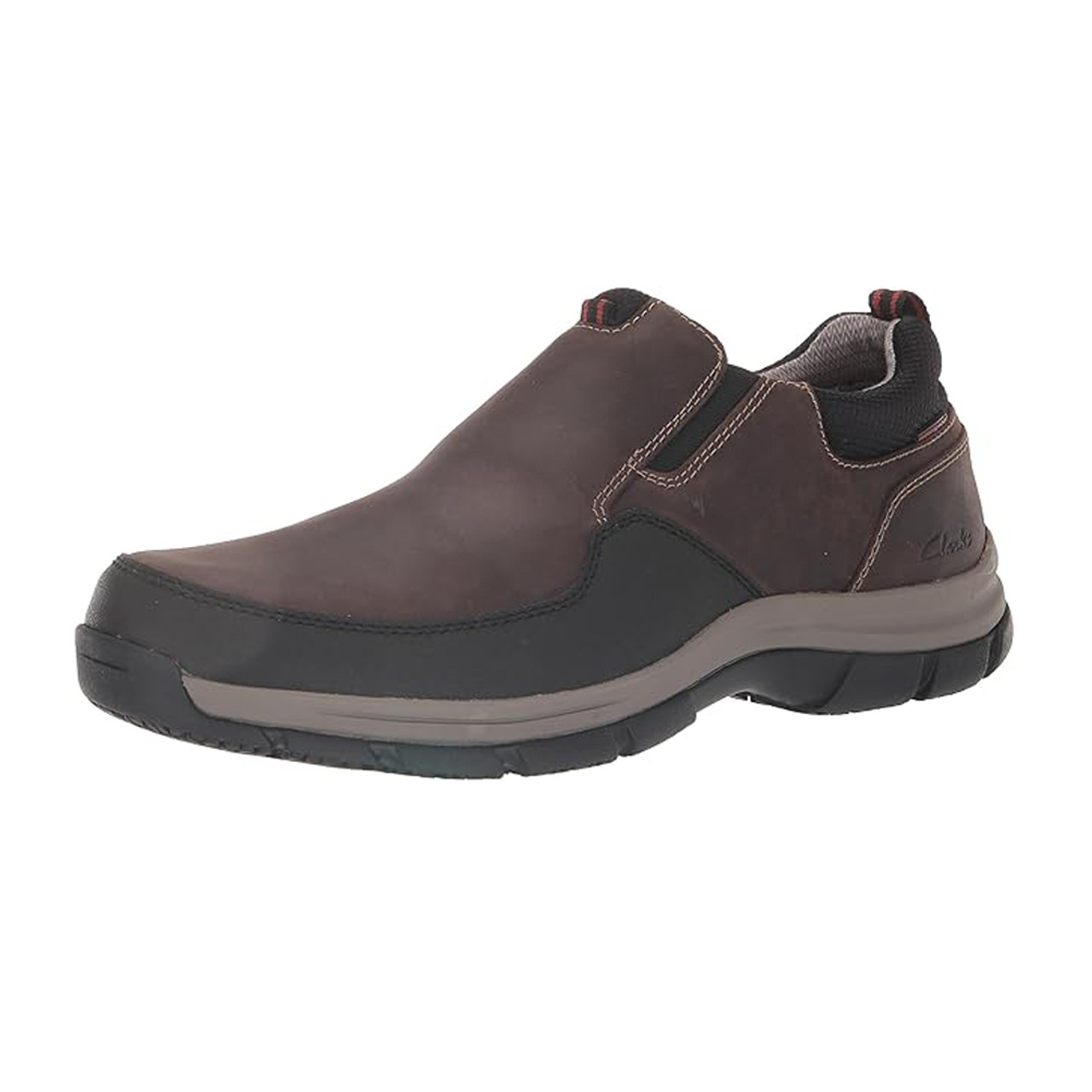 Clarks Men's Walpath Step Slip On - Brown | Discount Clarks Men's 