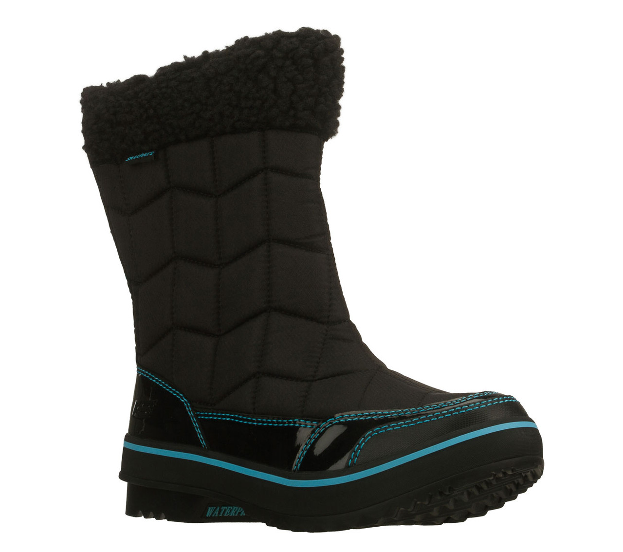 skechers ladies boots black