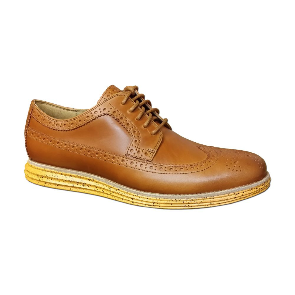 Cole Haan Men's Lunargrand Long Wingtip Oxfords Brown Discount