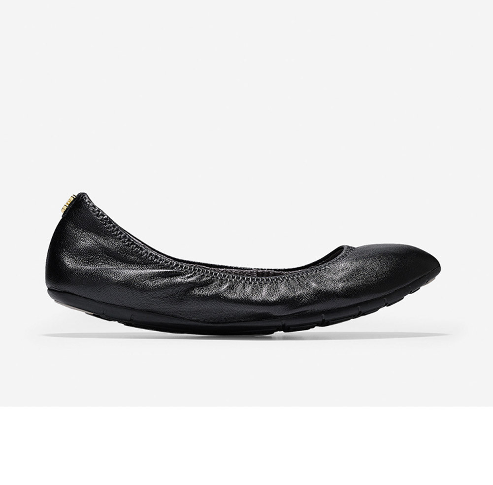 Cole Haan Women's Zerogrand Stagedoor Stud Ballet Black