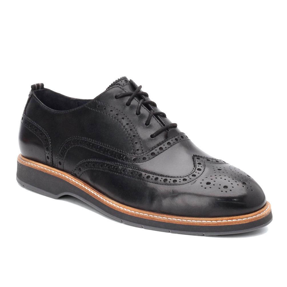 Cole Haan Morris Wingtip Oxford Shoe Mens 15 Black Leather Medallion Toe Lace Up Men main image 4