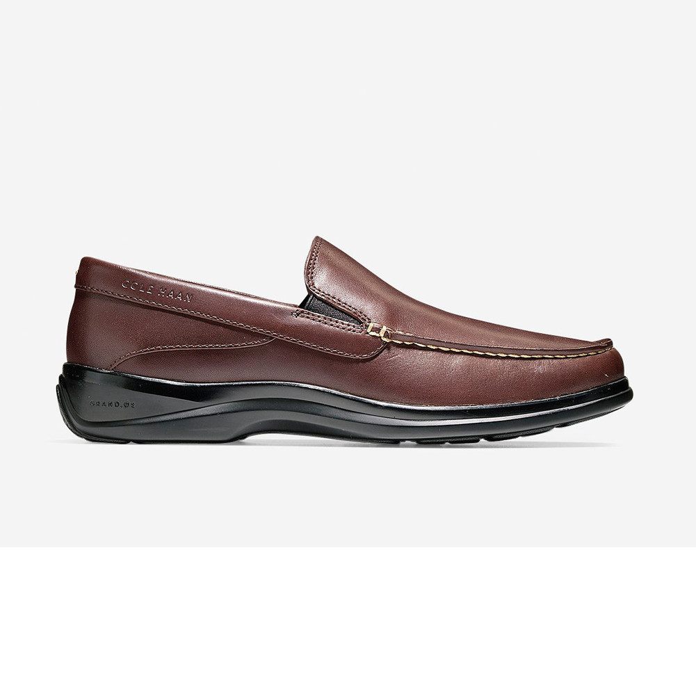 Cole Haan Shoes Mens 11 M Santa Barbara Twin Gore II Loafer Leather C25937 Brown Santa Barbara Twin Gore Loafer | Oak Hall, Inc main image 3