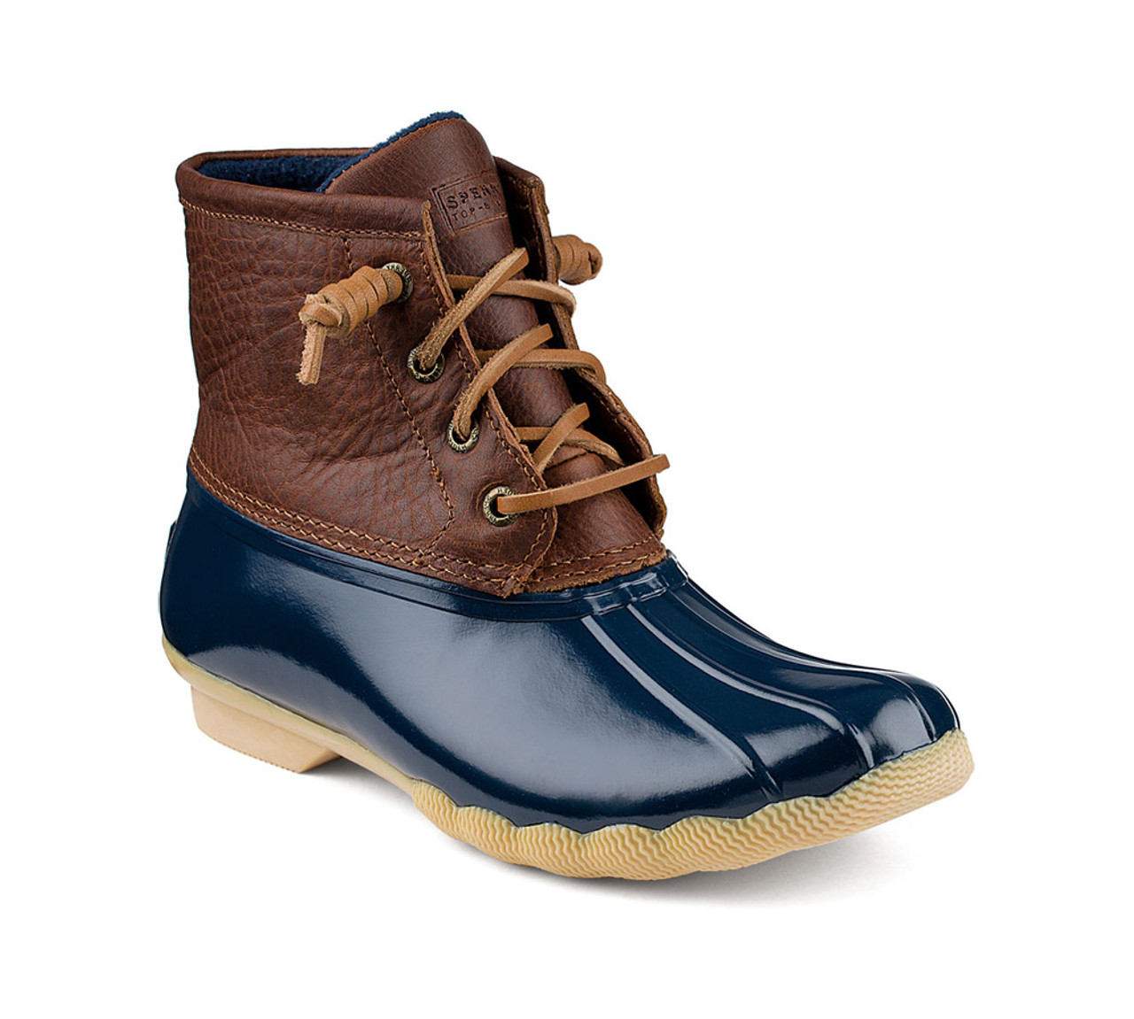 navy blue sperry boots