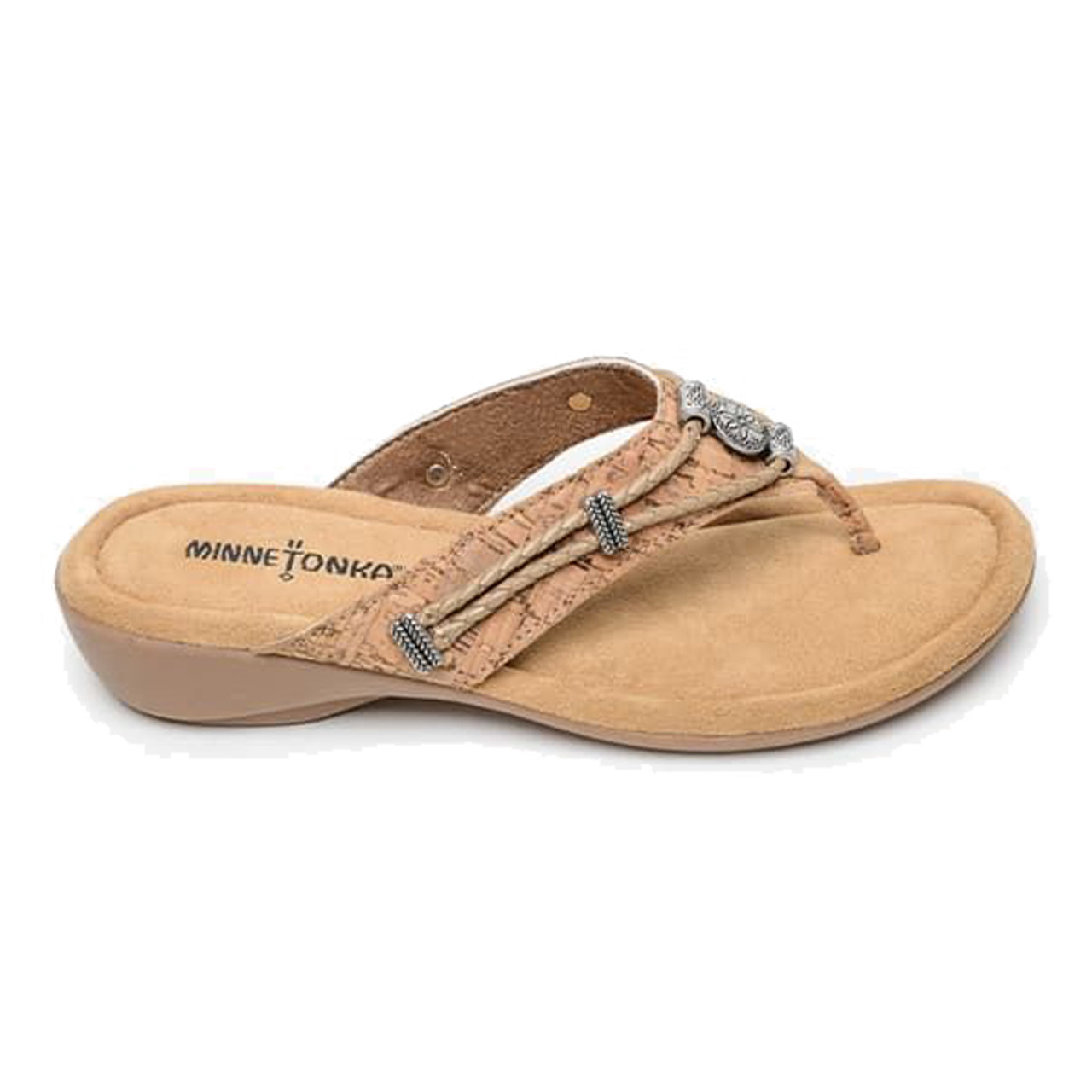 minnetonka women's silverthorne thong sandal