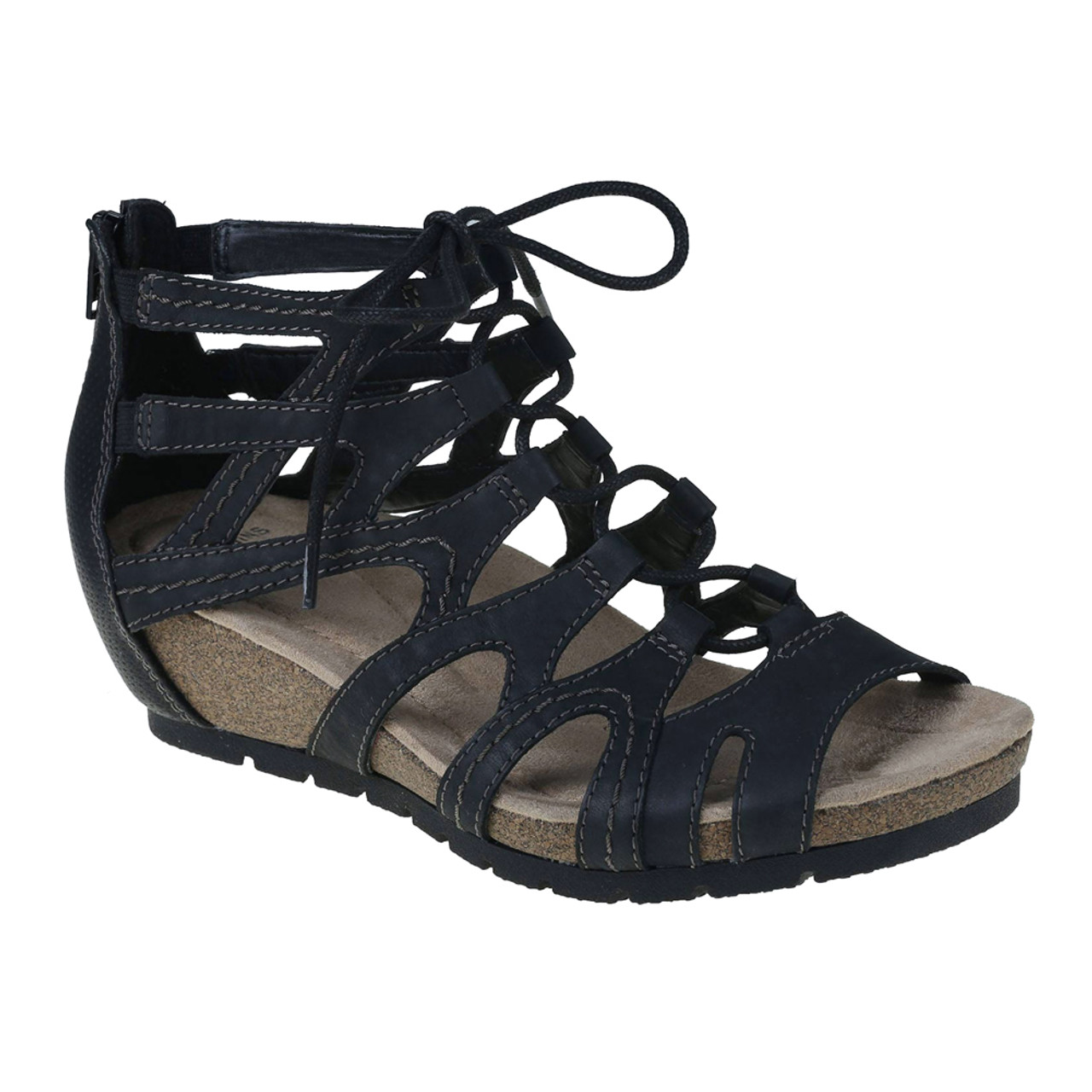 earth origins black sandals