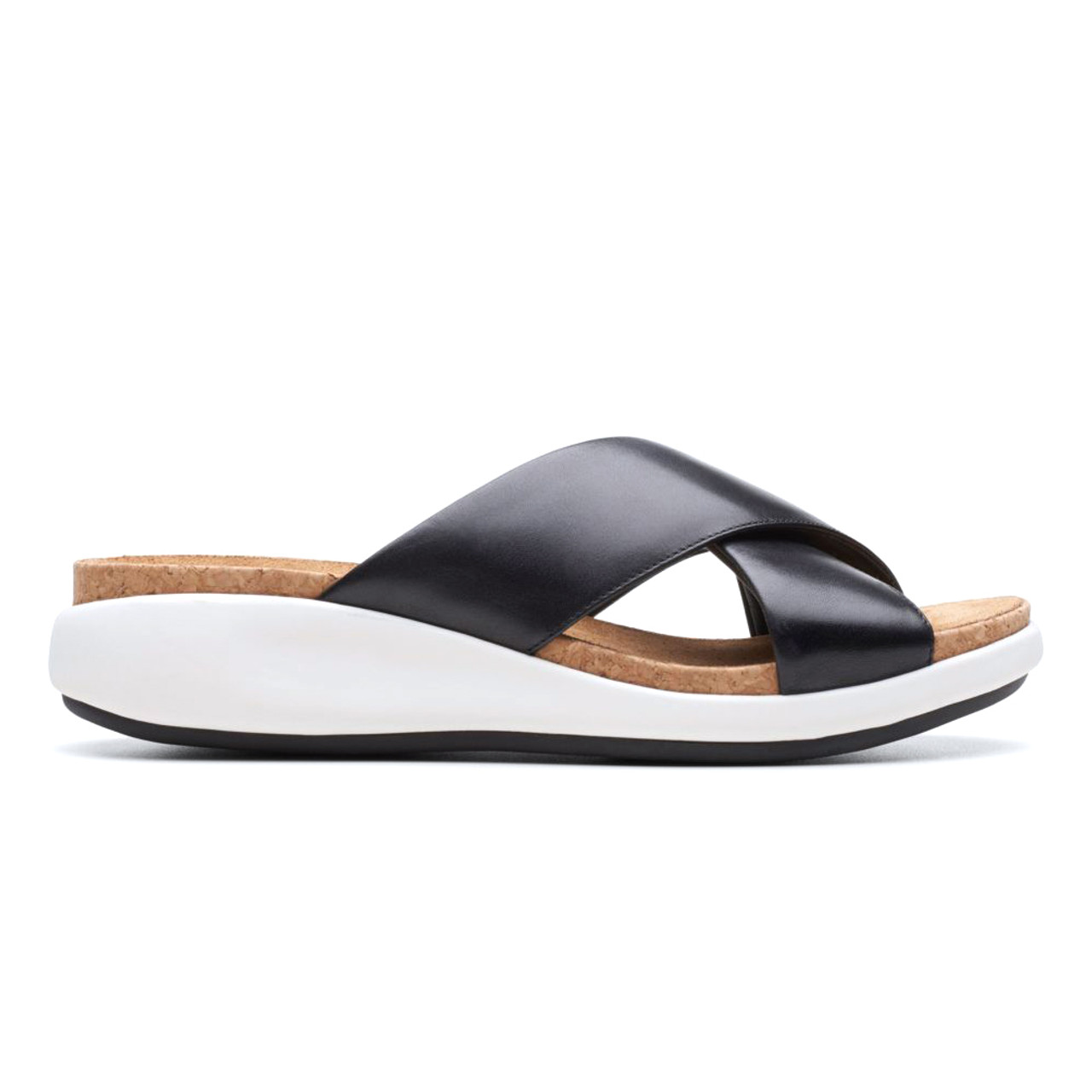 clarks ladies black sandals