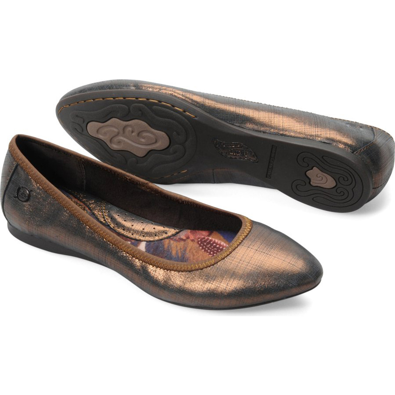 bronze flats