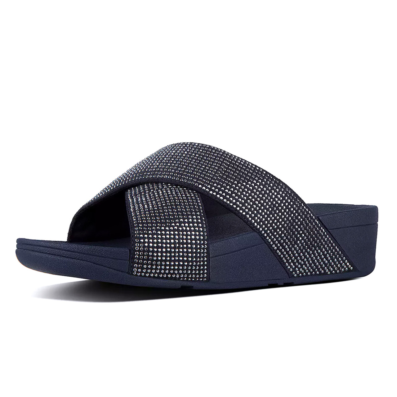 Fitflop Women s Ritzy Slide Sandal Blue Discount Fitflop