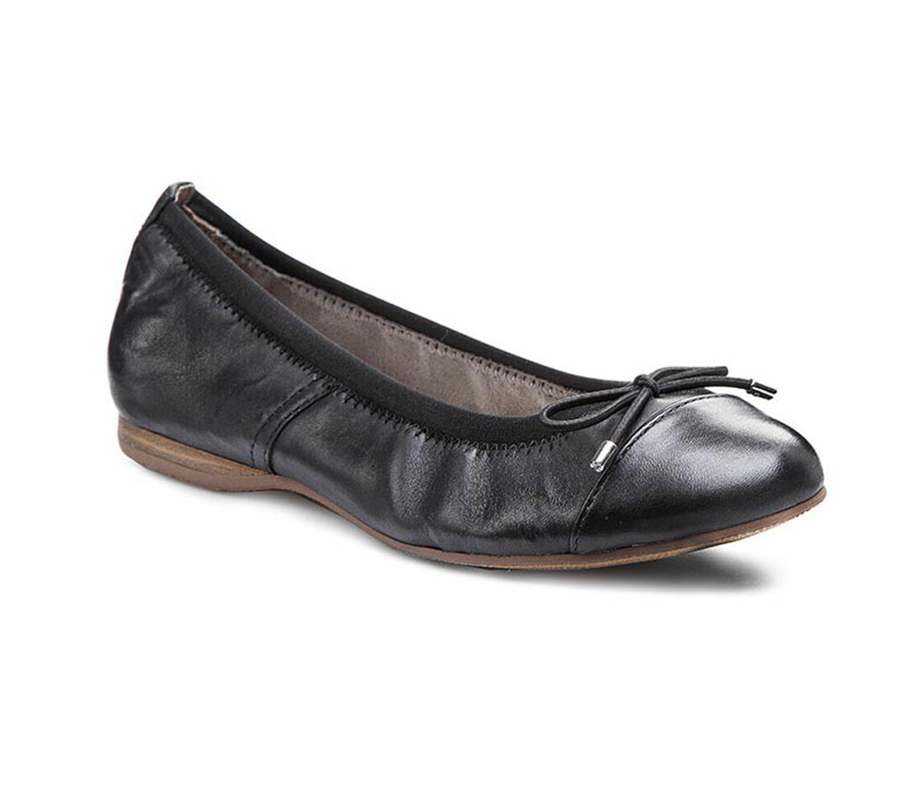 Tamaris Women's 22129 Flat - Black Discount Tamaris Ladies Shoes & More - Shoolu.com | Shoolu.com