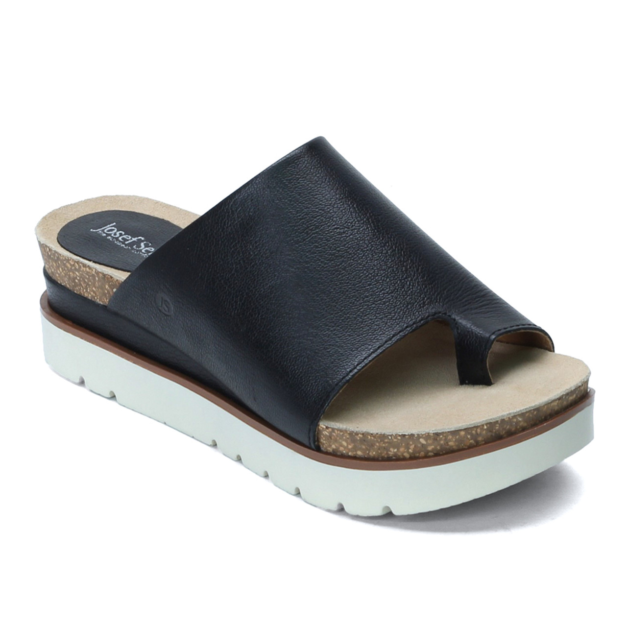 josef seibel black sandals