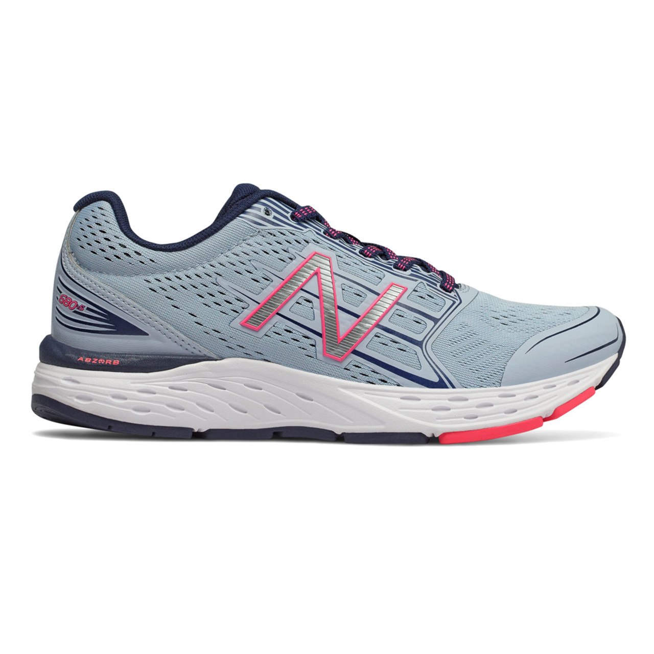 New Balance Women's W680CG5 Running Shoe Lite 10 B - Lite Blue/Pink | Discount New Balance Ladies Shoes & More - Shoolu.com | Shoolu.com