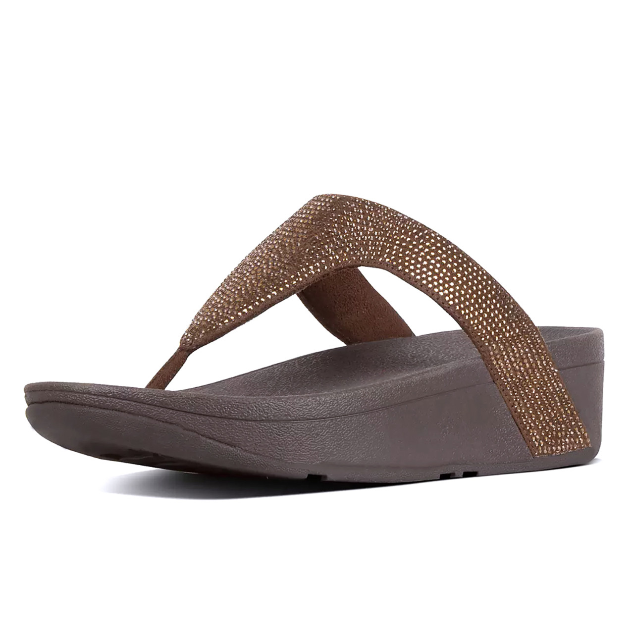 FitFlop Gracie Rubber Chain Leather Toe-Post Sandal - 20865360 | HSN