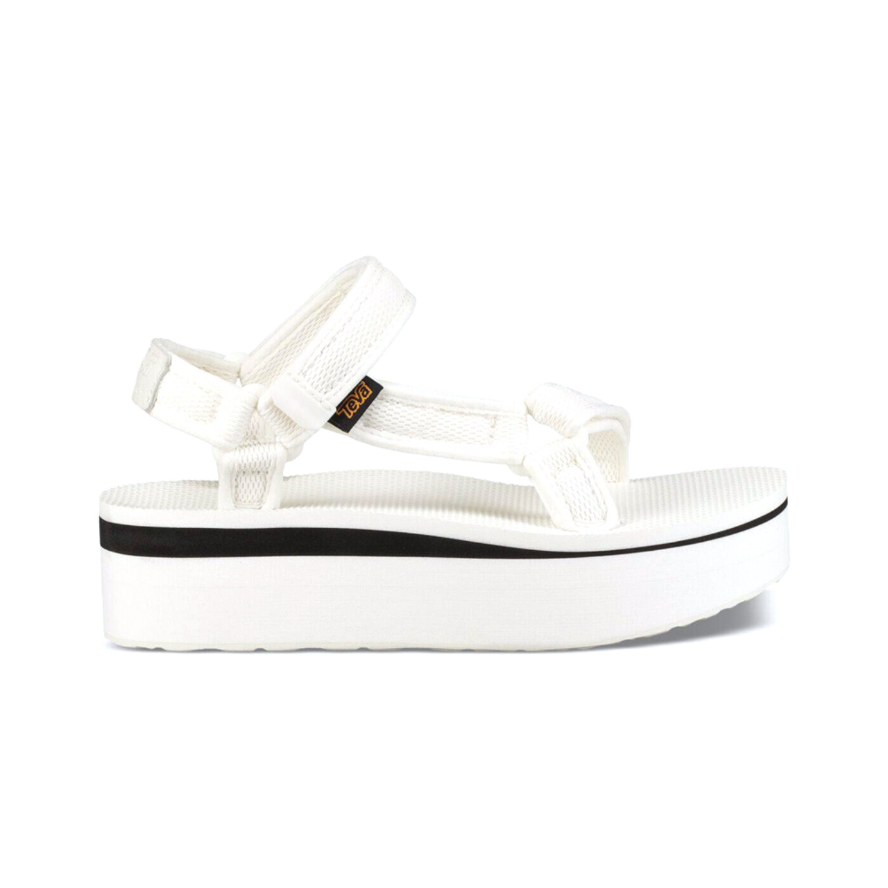 white teva sandals