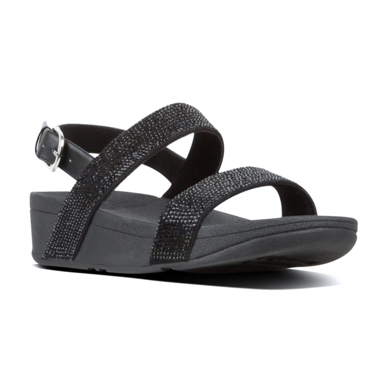 FitFlop Myla 7 Black Leather Toe Post Sandals/Wedges/Thongs Flip Flops Used  | eBay