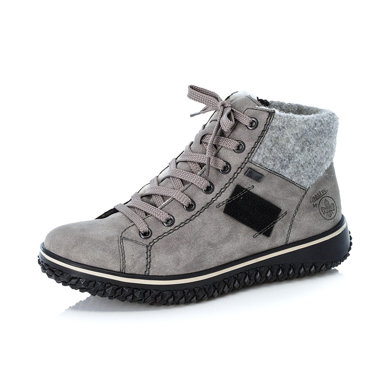 rieker grey ankle boots