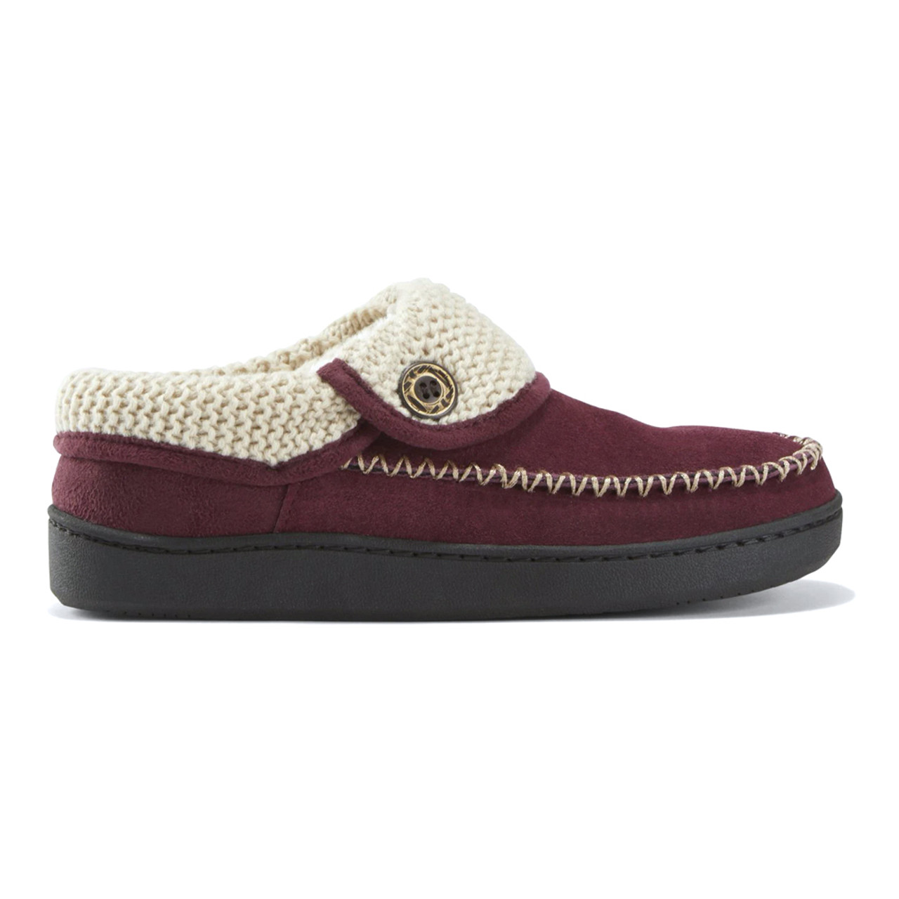 maroon clogs