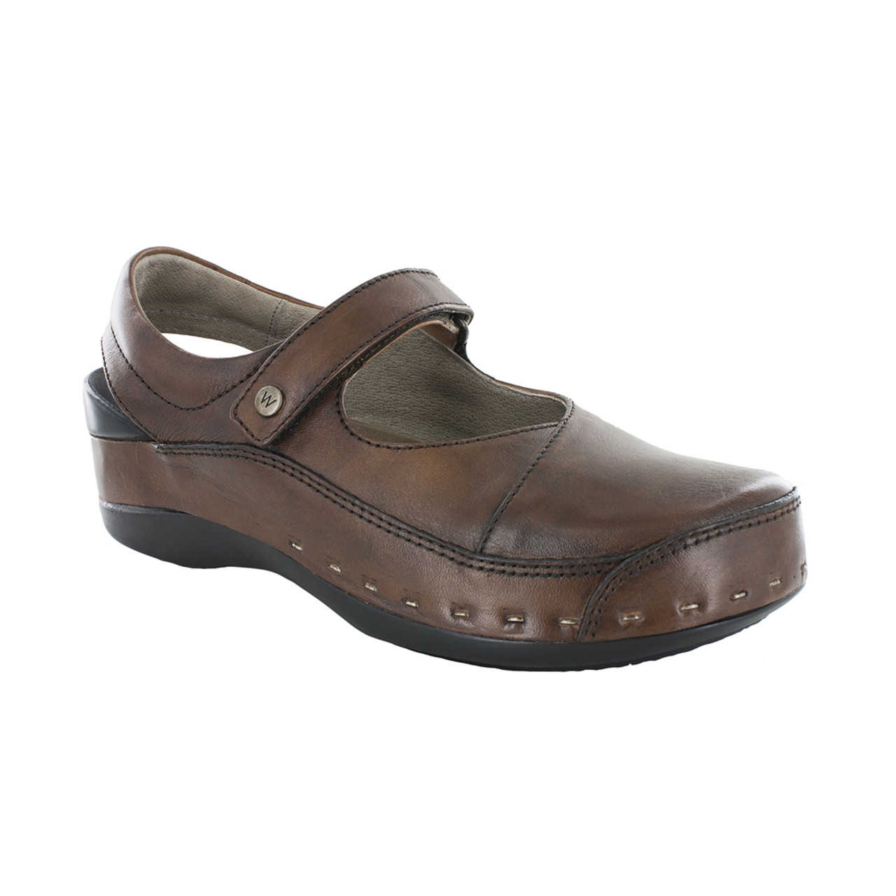 Wolky Women's Strap Cloggy Cognac