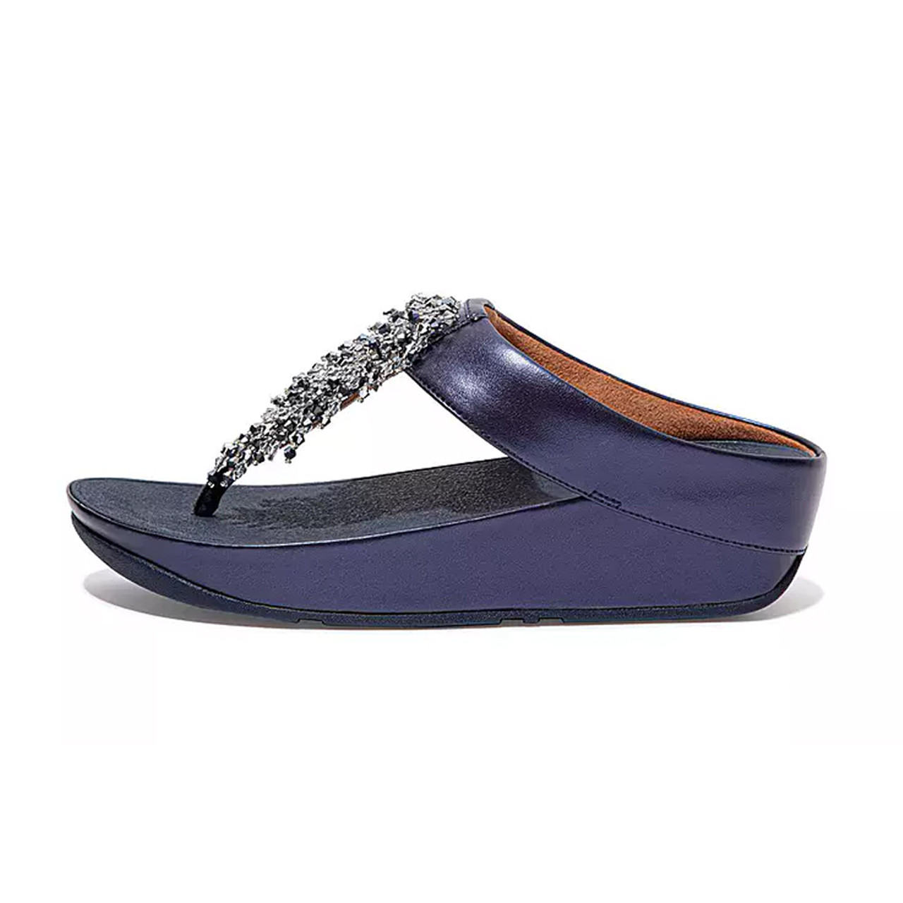 Buy Fino Crystal-Cord Leather Toe-Post Sandals Online | SKU:  228-316-17-3-Metro Shoes