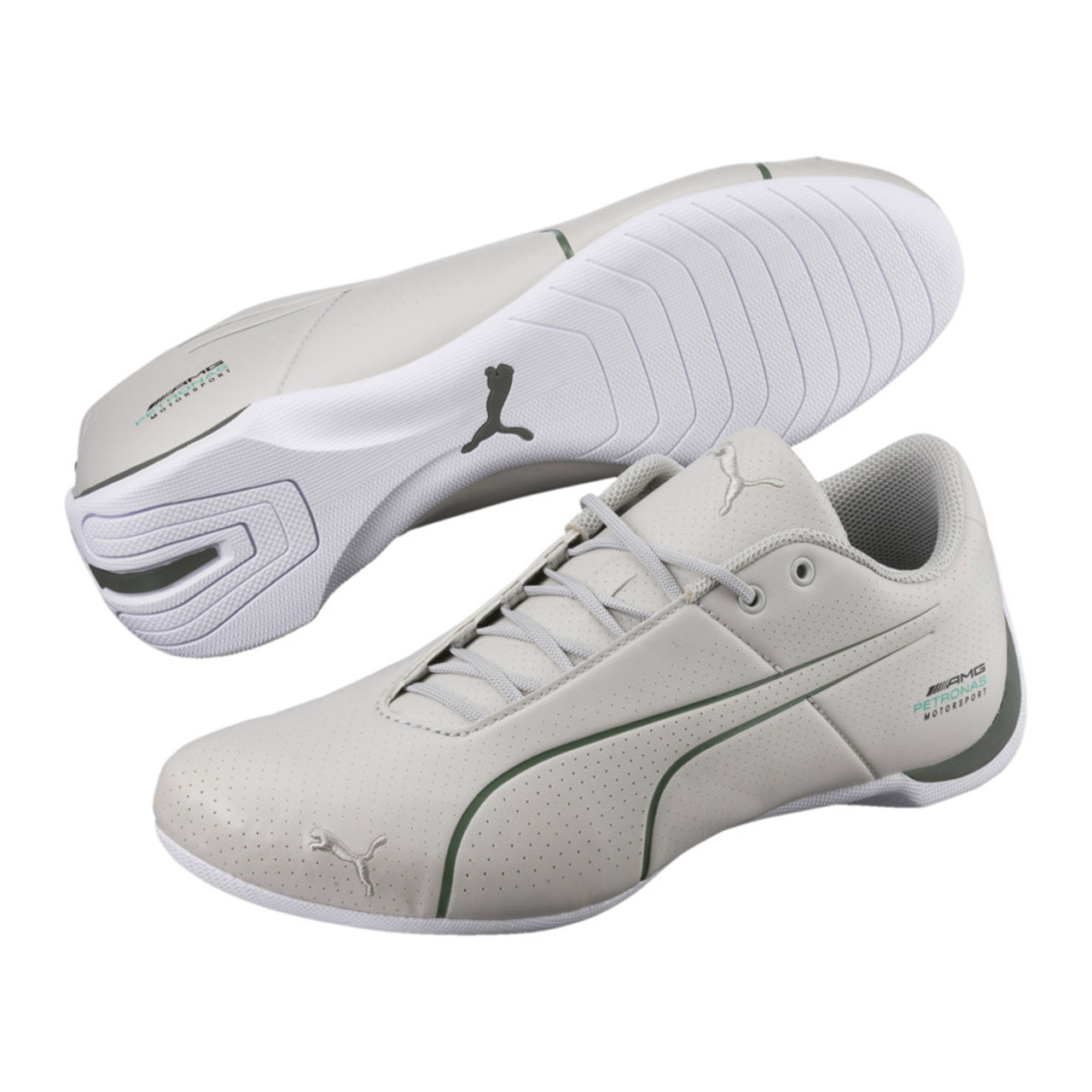 Puma Men s MAPM Future Cat Ultra Fashion Sneaker Mercedes Team Silver White