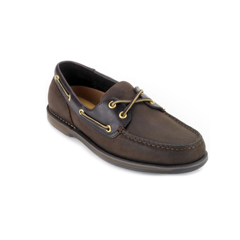 Rockport Perth Boat Men's Adult Shoe, Size: 9.5 W, Chocolate/Bark