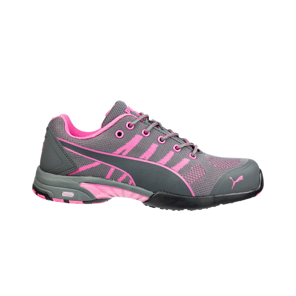 PUMA Women's Celerity Knit SD Steel Toe Work Sneaker (6 B(M) US, Pink)