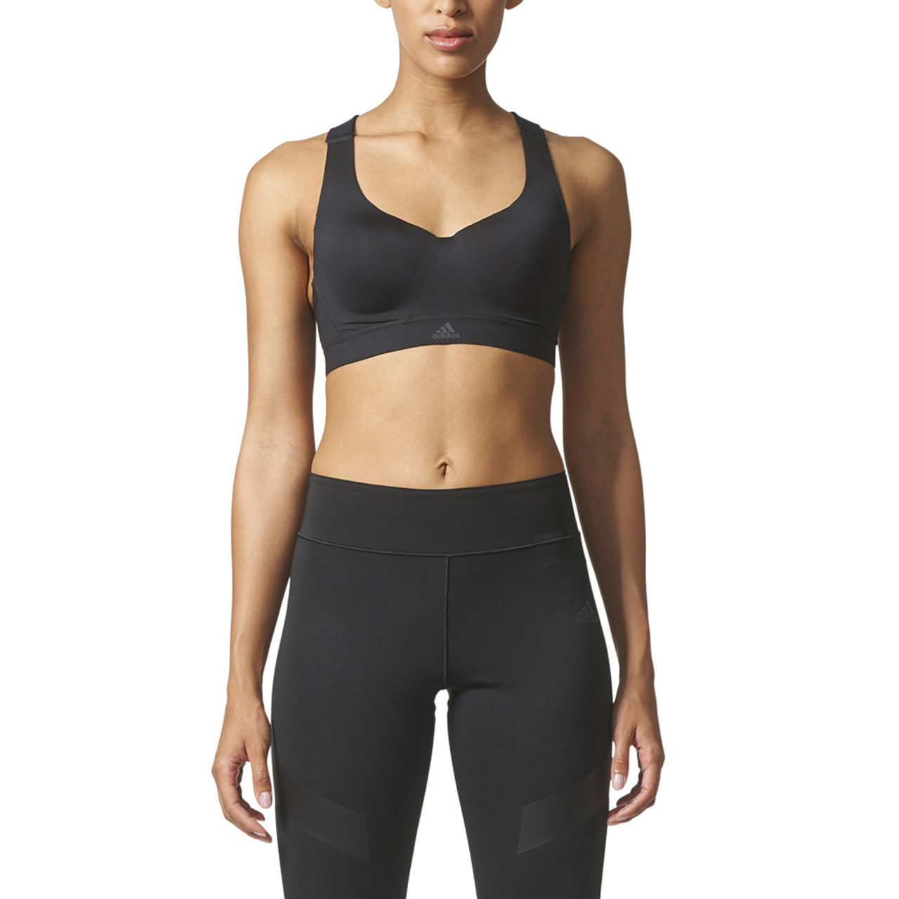 Adidas Women's Committed High Support Racerback Bra - Black, Discount  Adidas Apparel Ladies SportsBras & More 
