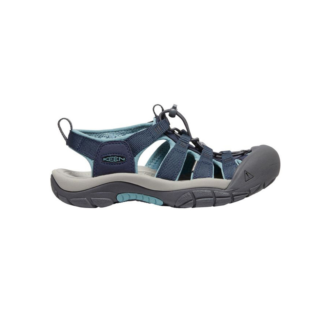 Easy Street) Ladies Navy Blue Wedge Sandals in Blue | DEICHMANN