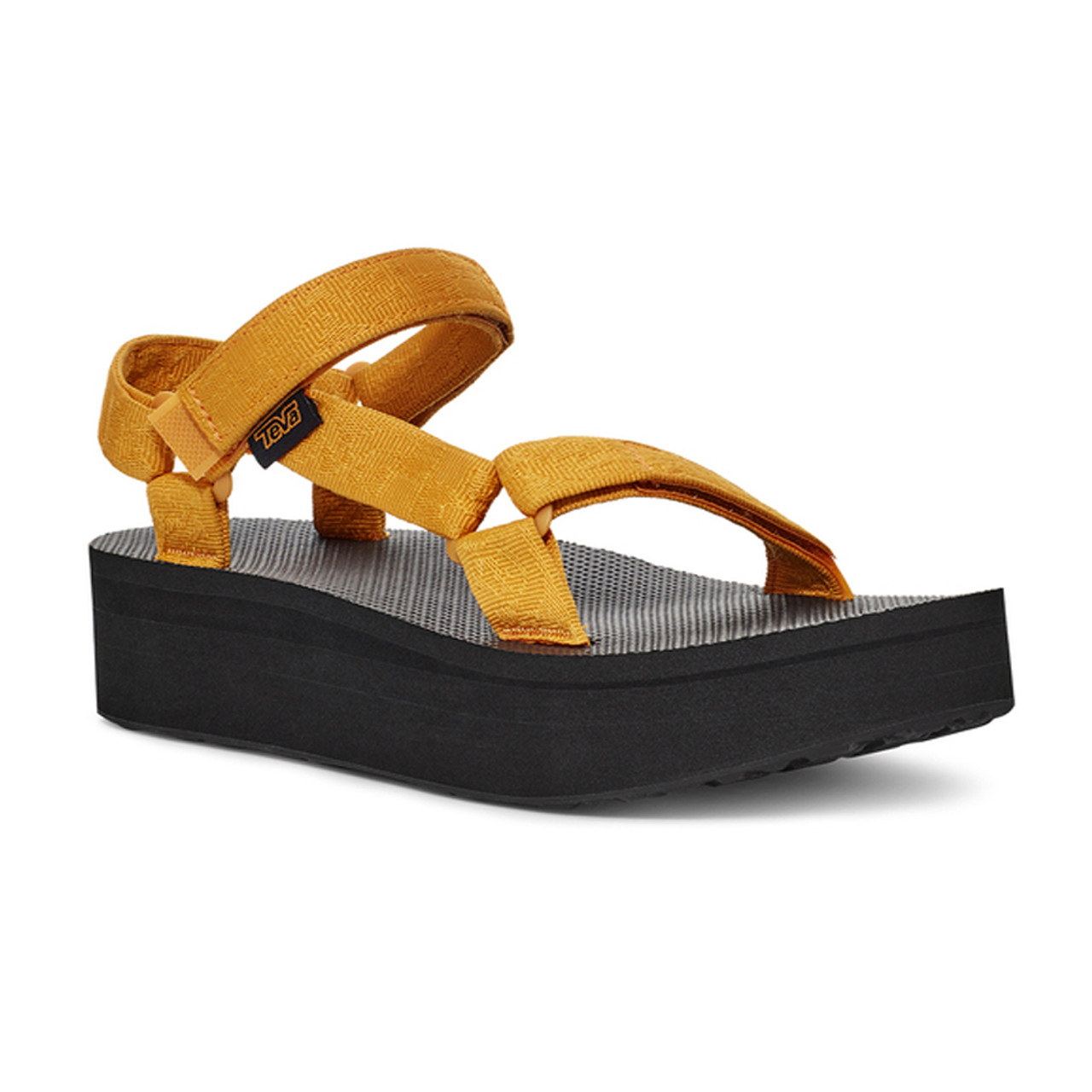 teva yellow platform sandals