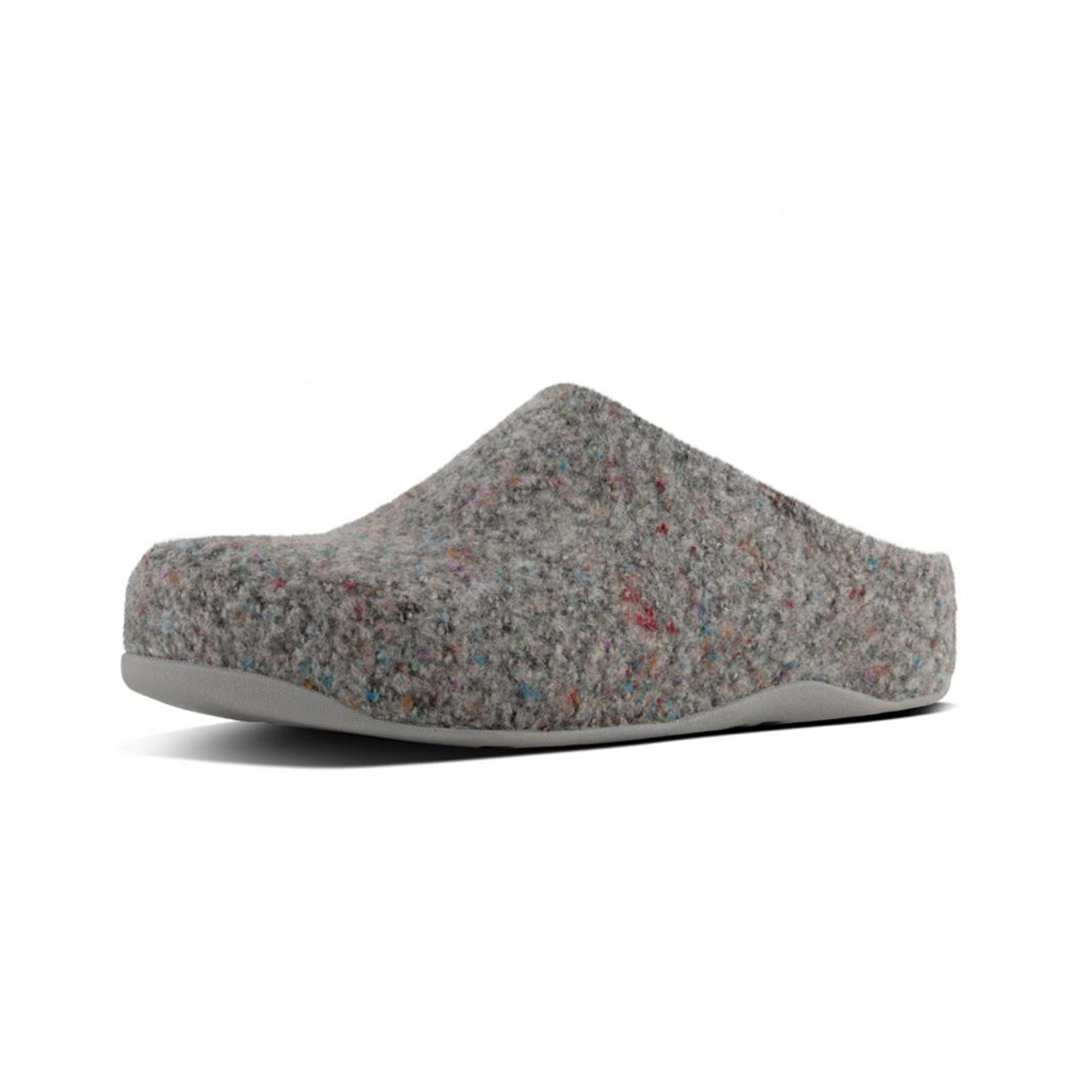 Fitflop Women's Shuv Felt Clog - Grey | Discount Fitflop Ladies Shoes ...