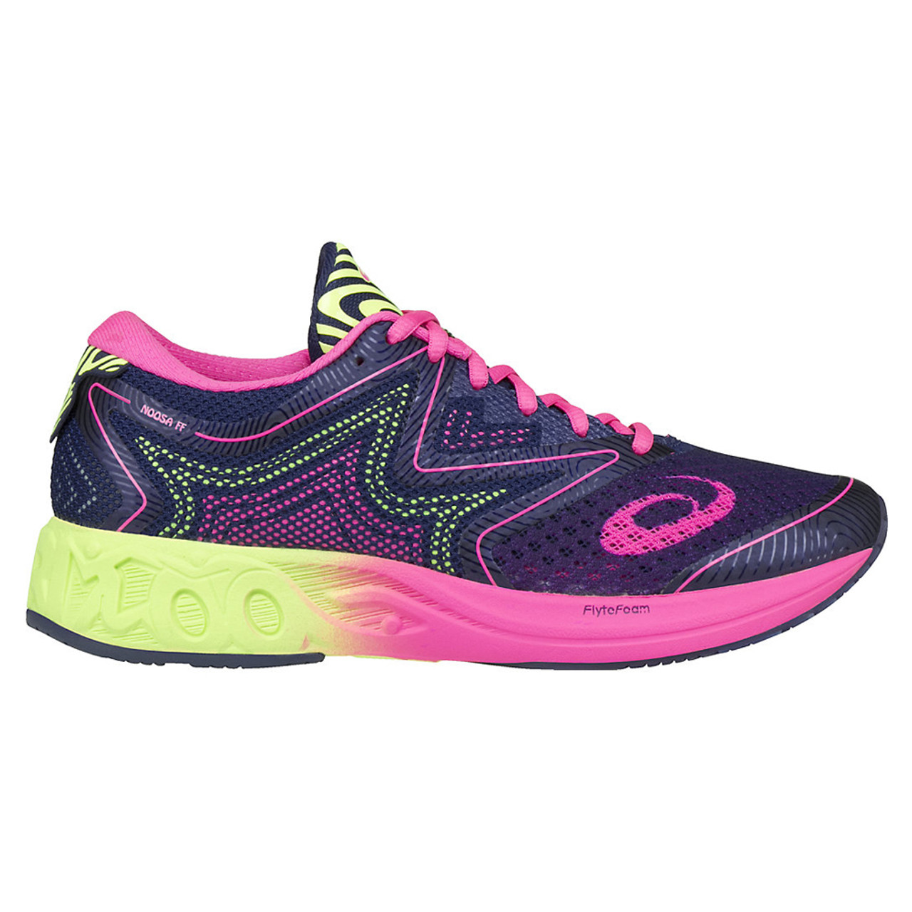 New Asics Women s Noosa FF Running Shoe Blue Hot Pink 5 Indigo