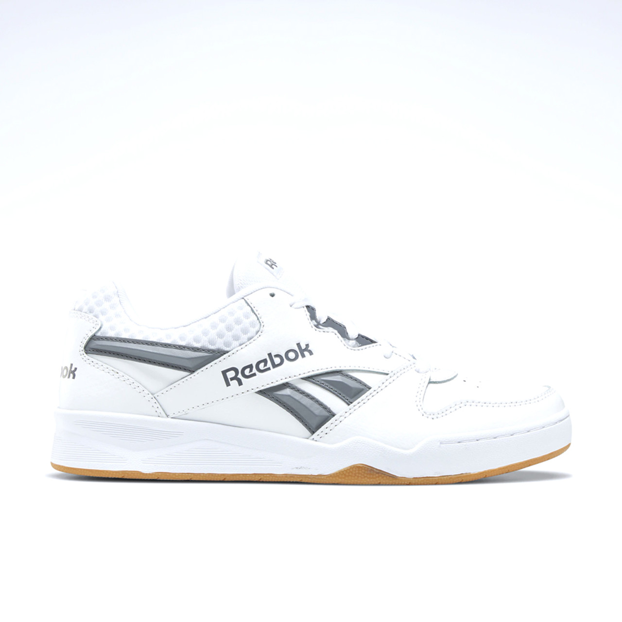New Reebok Men's Royal BB4500 Low2 Sneaker White/Cold 6/Rubber Gum 7.5 - White/Cold Grey 6/Rubber Gum | Discount Reebok Mens Athletic & More - Shoolu.com | Shoolu.com