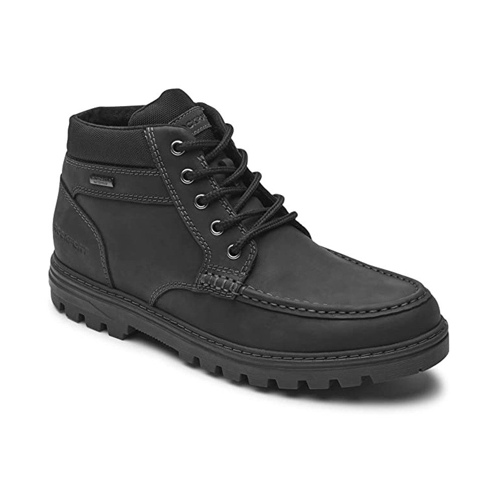 Rockport Men's Weather Ready Moc Boot Black Discount Rockport