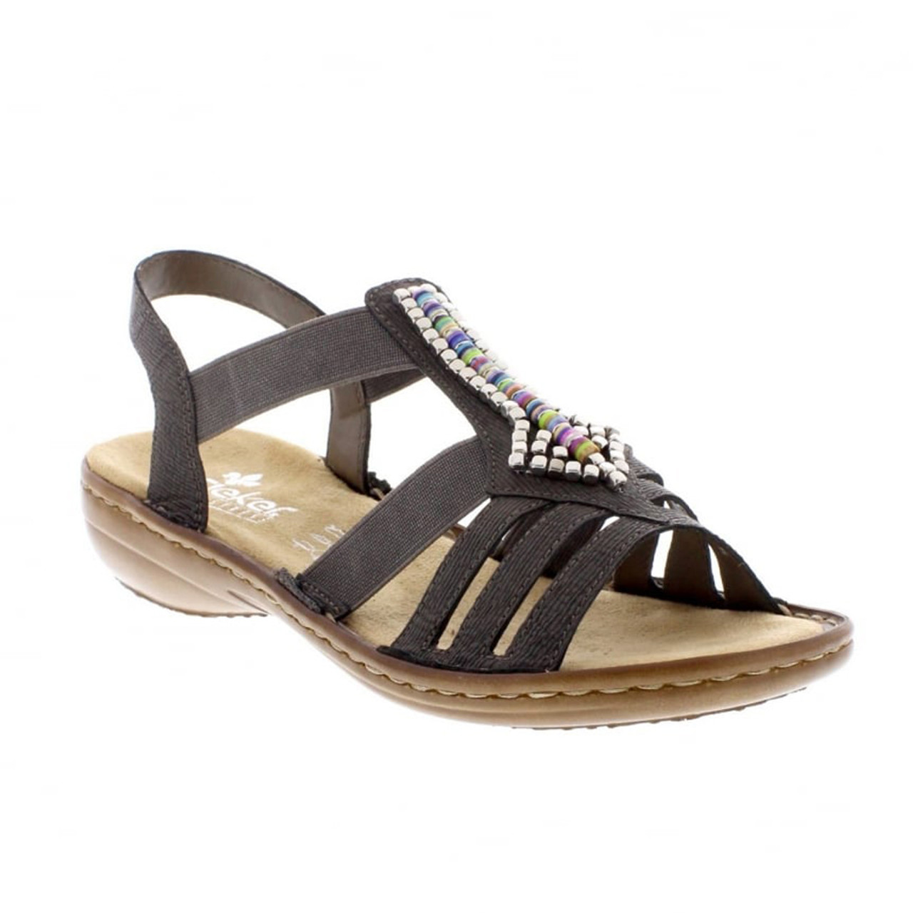 MUK LUKS Women's City Soul Sandals -Dark Grey 7.5 - Walmart.com