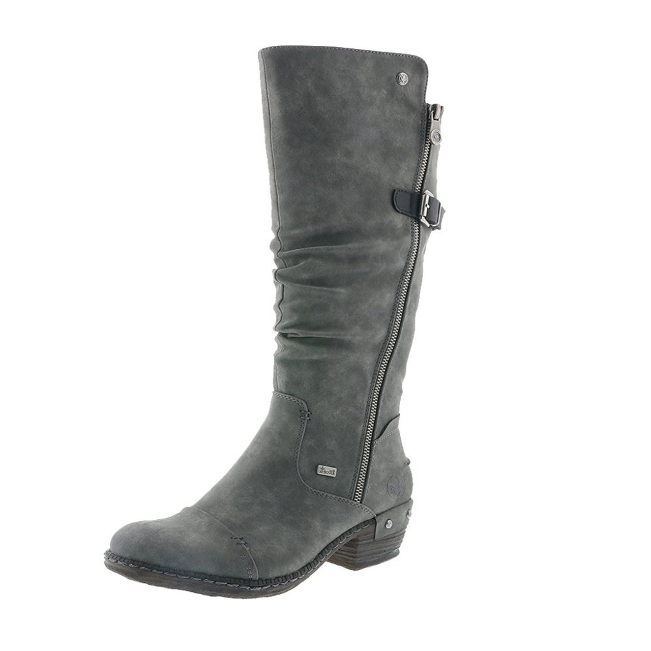 Rieker Women's Bernadette 55 Boot - Grey | Discount Rieker Ladies Boots &  More - Shoolu.com | Shoolu.com
