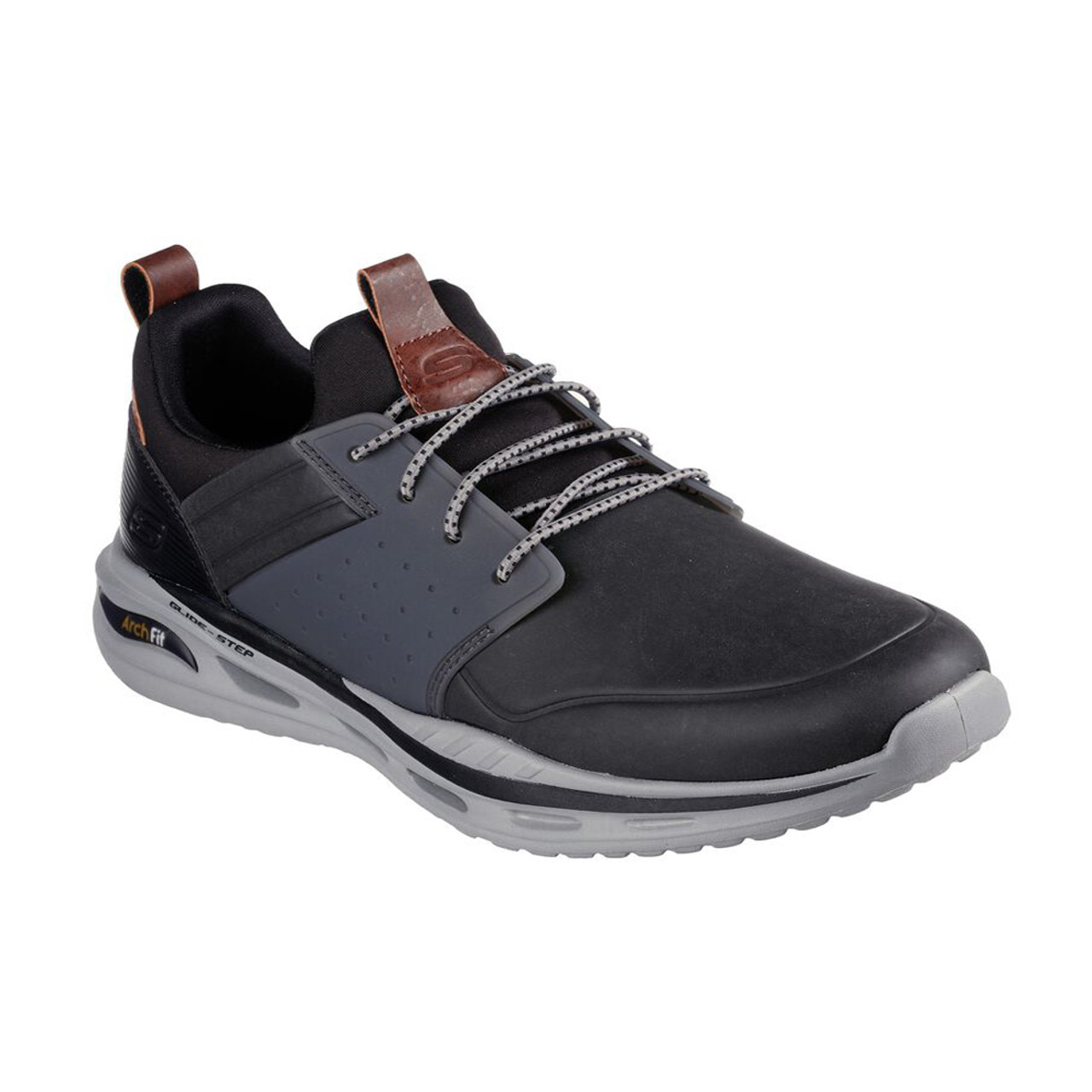 Skechers Men's Arch Fit Orvan Walking Shoe Black/Gray