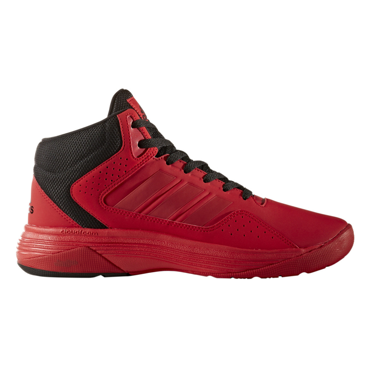 Men's Cloudfoam Ilation Mid Basketball Shoe - Red Discount Adidas Men's Athletic Shoes & More - Shoolu.com Shoolu.com
