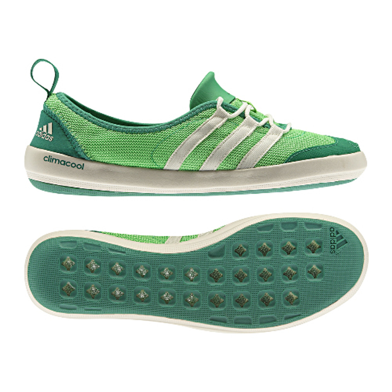 Adidas Climacool Boat Green Ladies Outdoor Shoes - | Discount Ladies Athletic Shoe More - | Shoolu.com