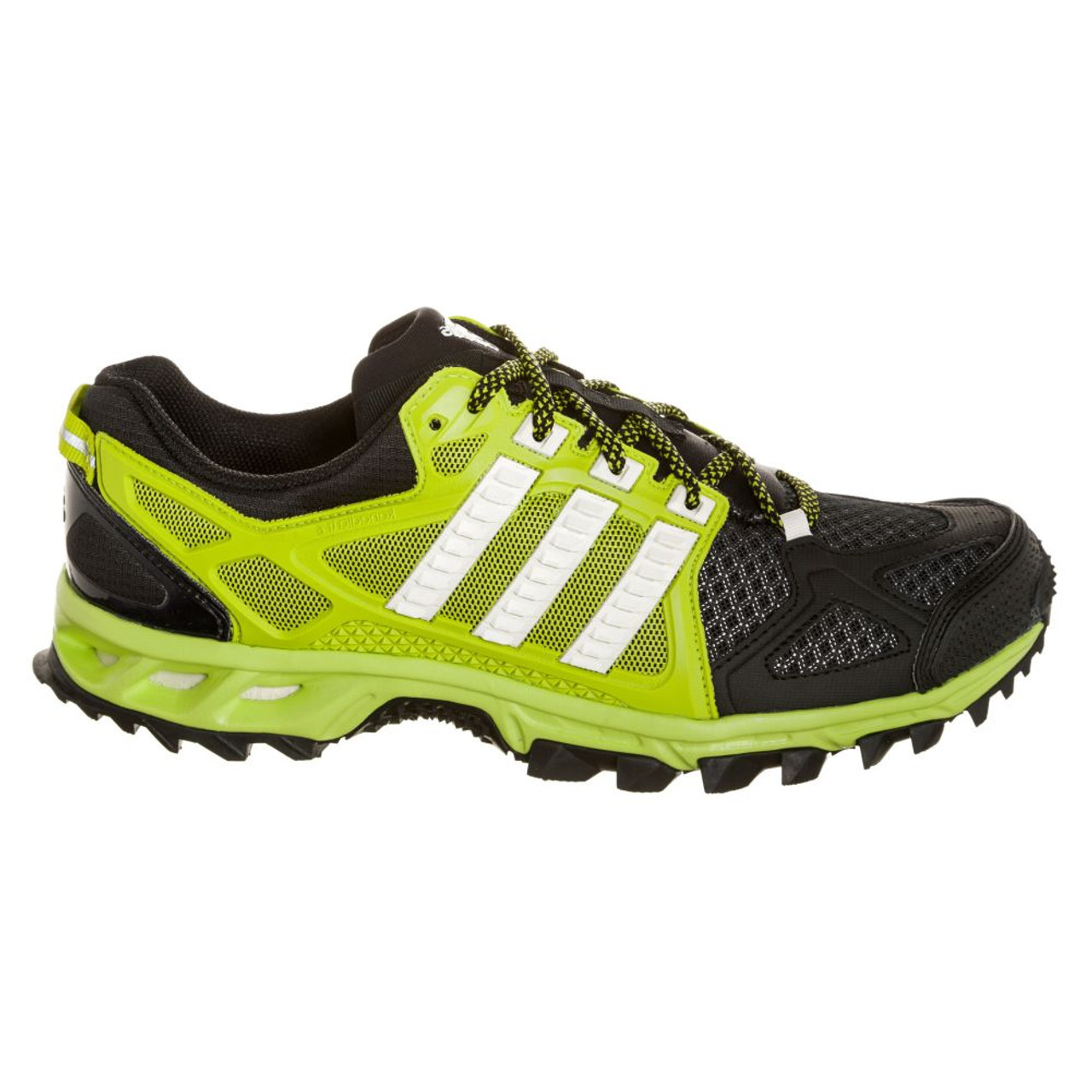 Adidas Men s Kanadia TR 6 Running Shoes Solar Slime Chalk Black