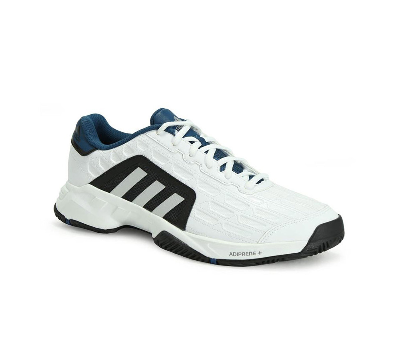 Adidas Barricade Court Tennis Shoe - White | Discount Adidas Men's Athletic Shoes & More - Shoolu.com | Shoolu.com