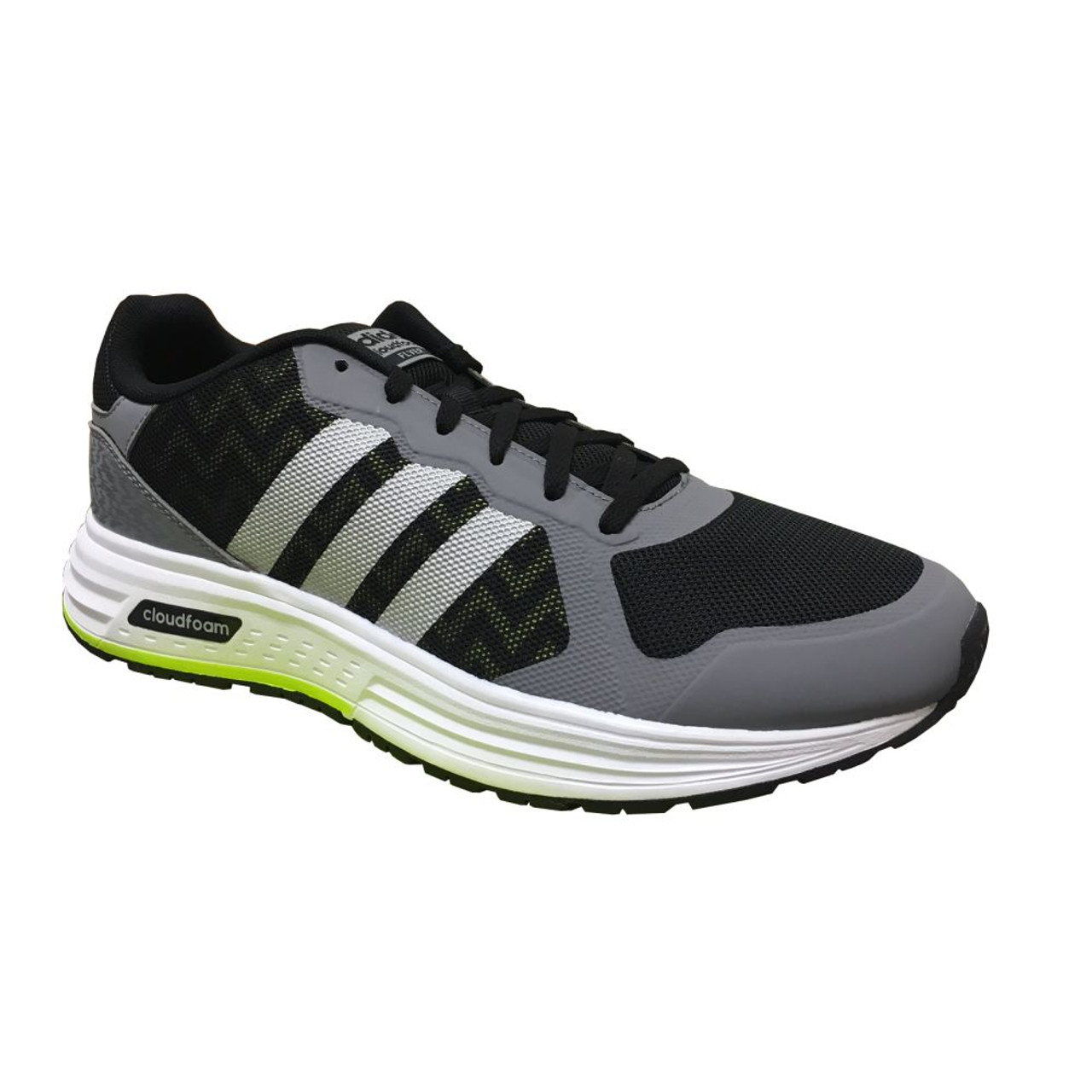 Adidas Men's Cloudfoam Flyer Sneaker - Grey | Discount Athletic & More - Shoolu.com | Shoolu.com