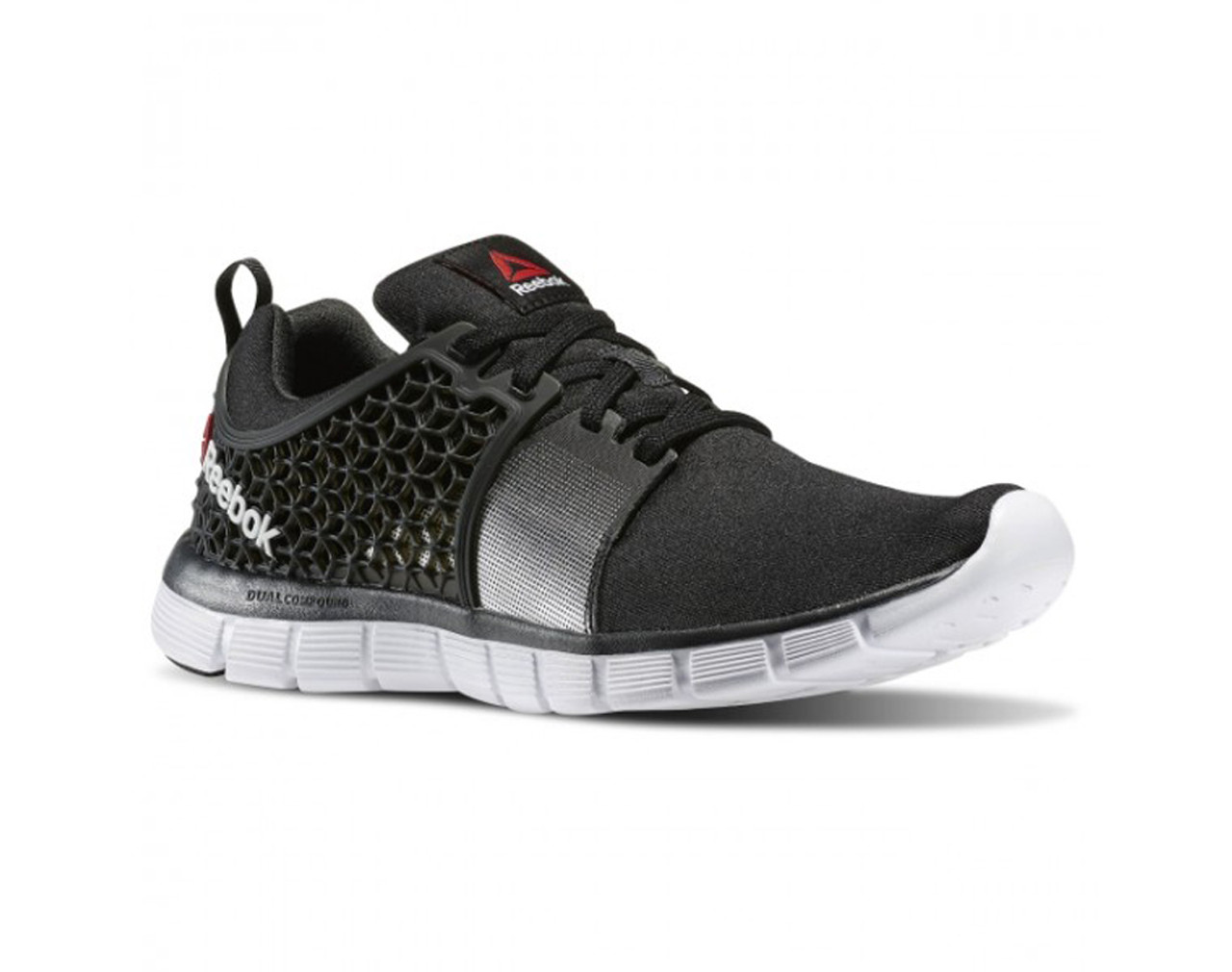 Reebok Men s Z Dual Rush Running Shoe Black Gravel Silver