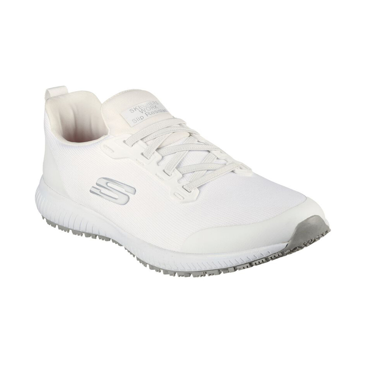precisamente mordedura Esperar Skechers Women's Squad Slip Resistant Work Shoe - White | Discount Skechers  Women's Work Shoes & More - Shoolu.com | Shoolu.com