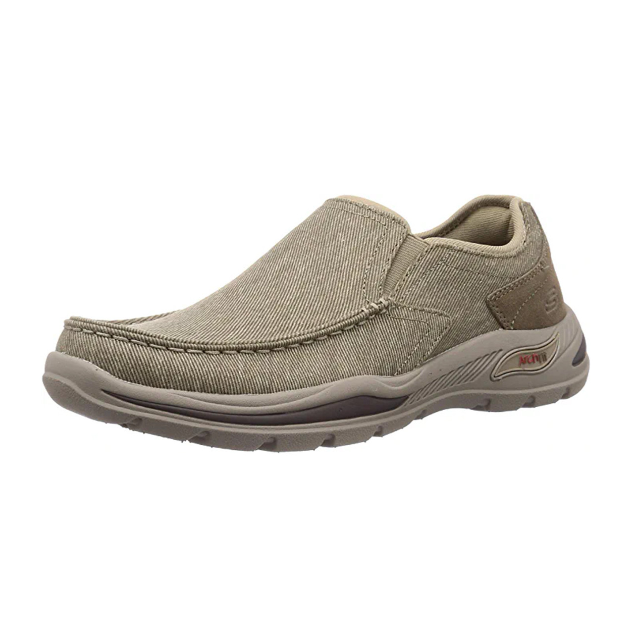 Mens hot sale tan skechers