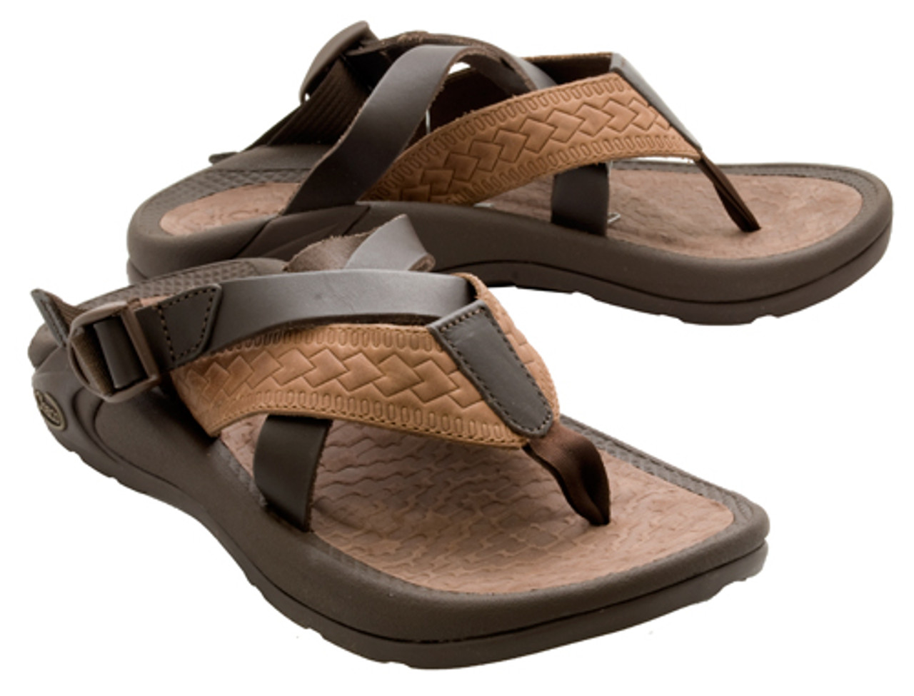 Chaco Hipthong Leather Ecotread Chocolate Mens Brown Discount